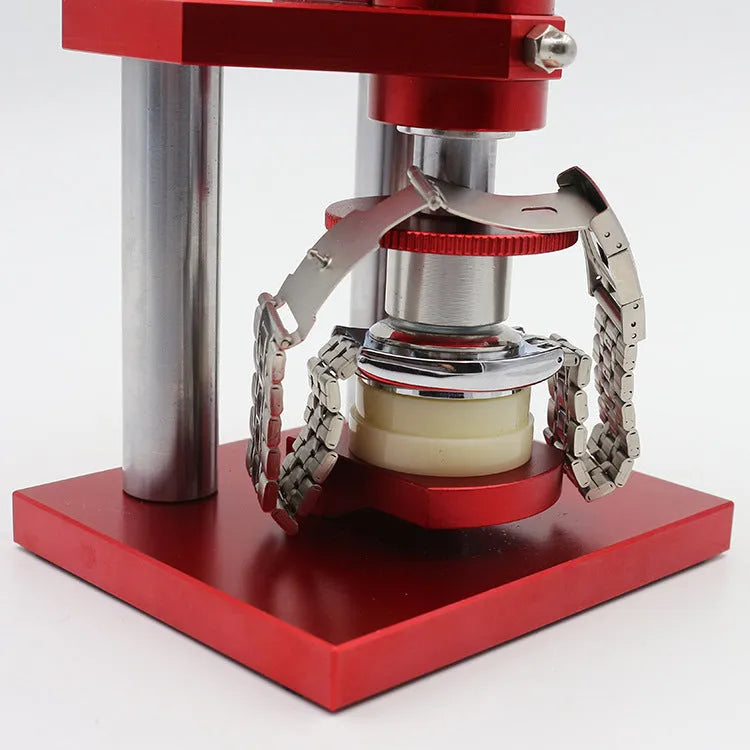 Watch repair spiral cap presser tool set with 20 plastic moulds for back cover maintenance