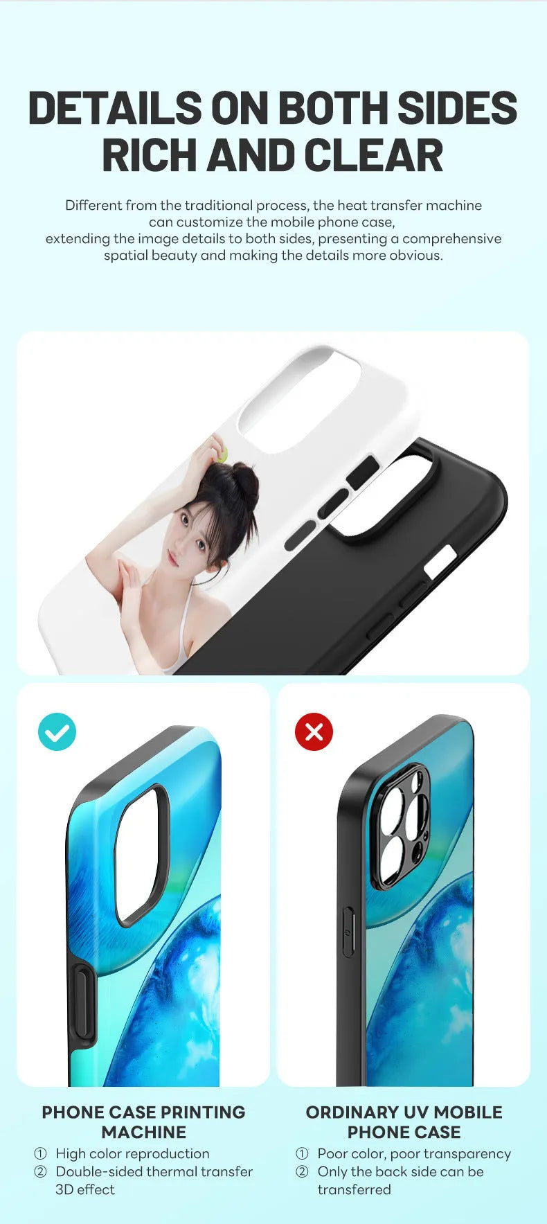 Metal phone case heat transfer machine for thermal printing on Samsung and Apple cases
