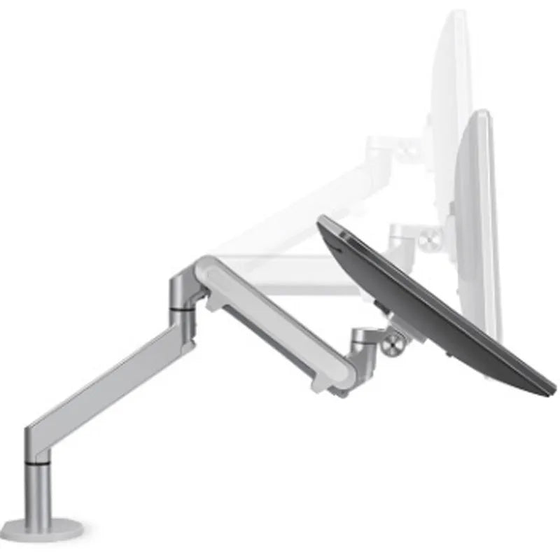 Aluminum notebook cooling stand with adjustable air pressure arm bracket in black colour