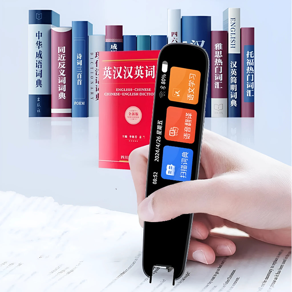 Dark grey universal talking pen for offline English scan translation and study practice