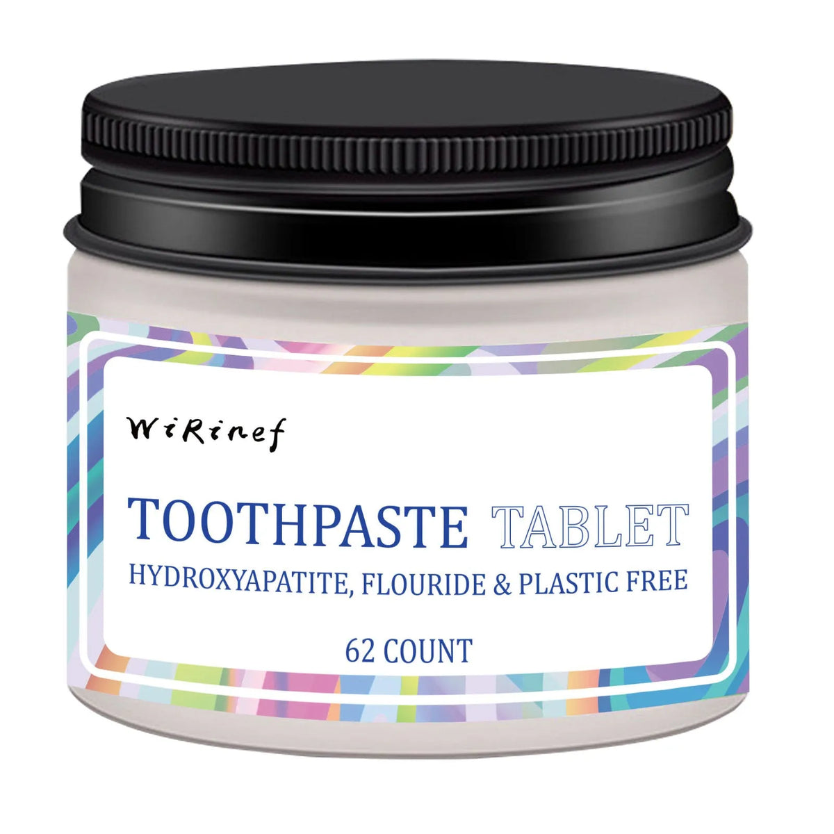 TP19 solid toothpaste tablets pack with 62 chewable pieces for portable dental care