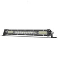 Ultra-thin white LED strip light for Model TY vehicle bumper in aluminium alloy housing.