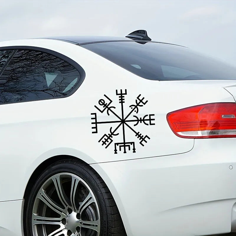 Square 13x13cm vinyl car glass sticker with vegetarian no charm design for vehicle and notebook decoration