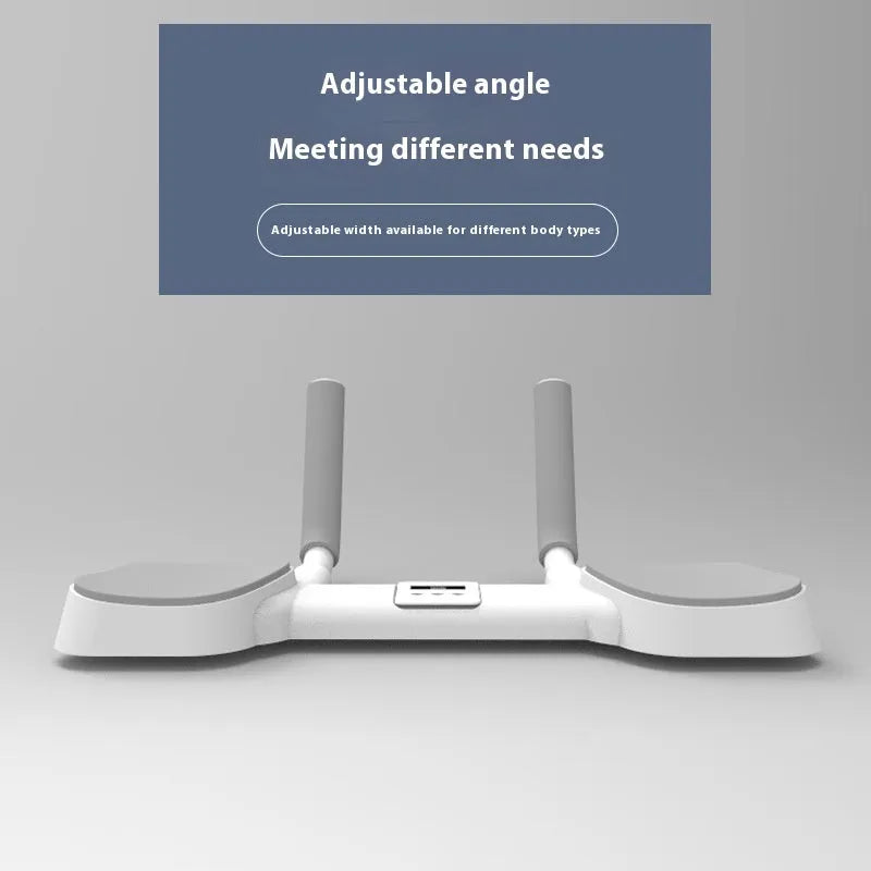 White flat support trainer with aluminium alloy tube construction and ABS components for home fitness