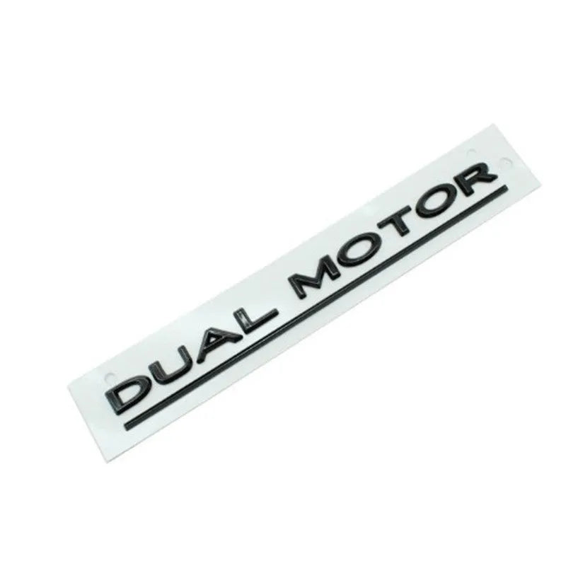 Tesla Model 3 Performance bumper sticker in ABS plastic showing English lettering