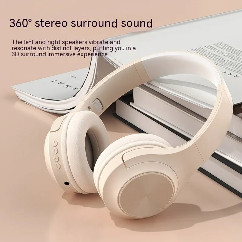 Personalised wireless Bluetooth headset in choice of three colours with head-mounted design