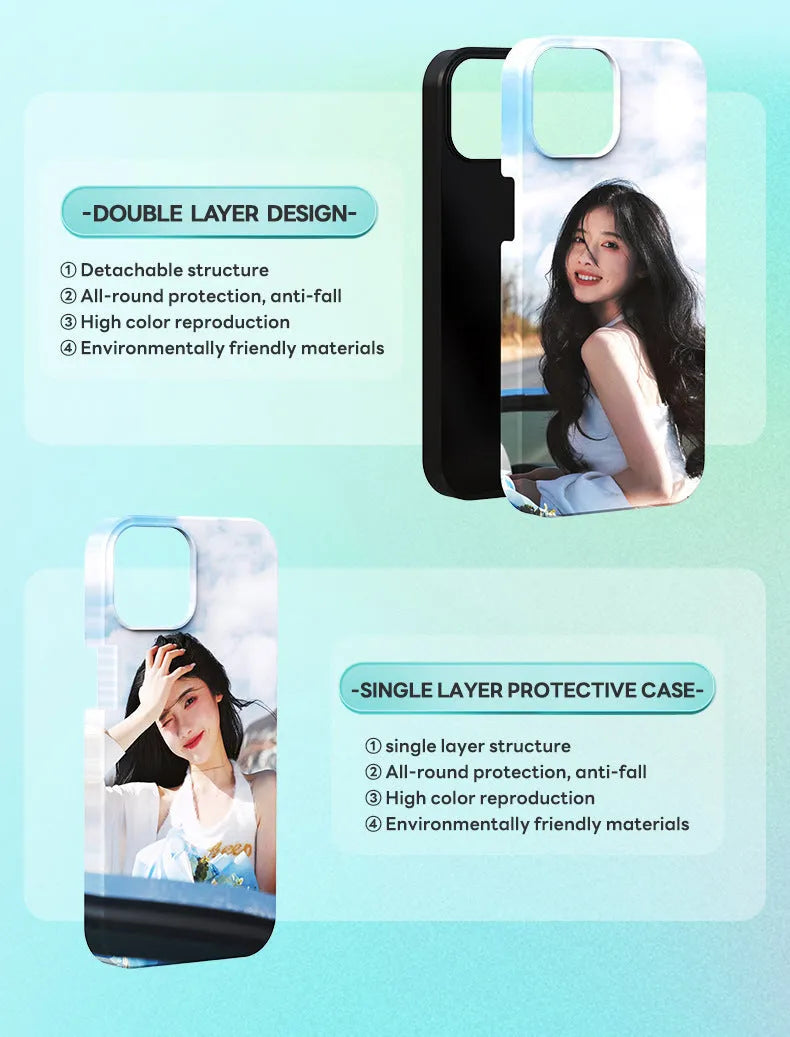 Metal phone case heat transfer machine for thermal printing on Samsung and Apple cases