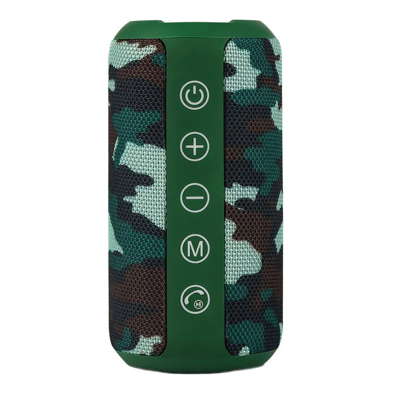 Outdoor waterproof portable Bluetooth speaker in four colour options with 20m range