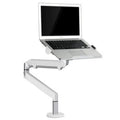 Aluminum notebook cooling stand with adjustable air pressure arm bracket in black colour