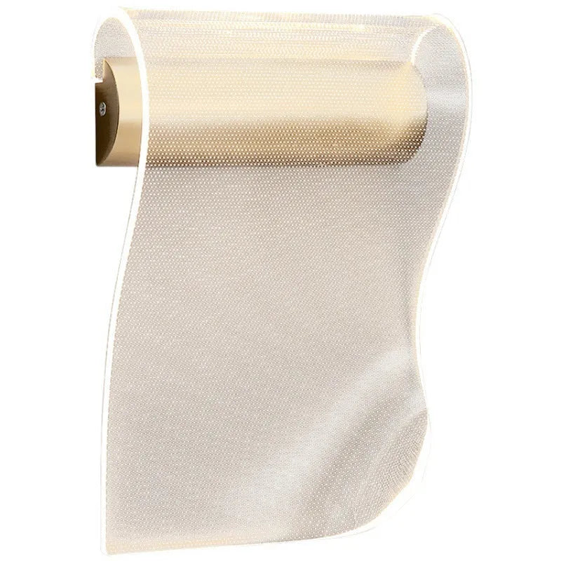 Wall lamp with adjustable bend direction showing left and right configuration options