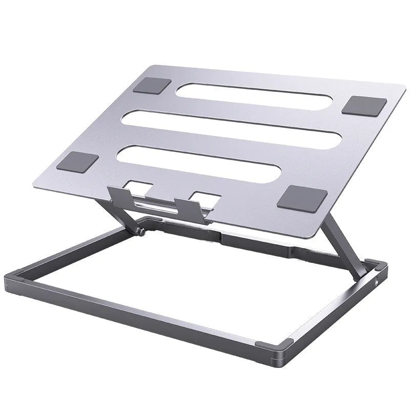 Aluminium alloy notebook cooling rack with folded riser in Ordinary Style colour option
