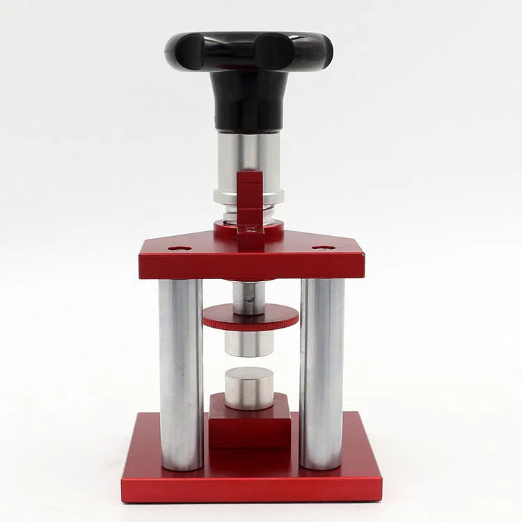 Watch repair spiral cap presser tool set with 20 plastic moulds for back cover maintenance