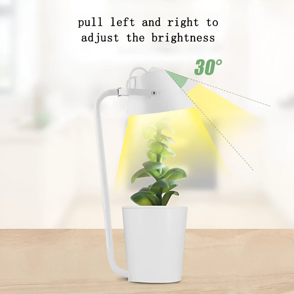 White plastic desktop hydroponic plant growth machine for soilless indoor cultivation