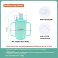 Oblique mouth choke-proof bed care drinking cup with handle and lid for adults.