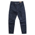 Men's cotton labour protection trousers with multiple pockets in cropped length design