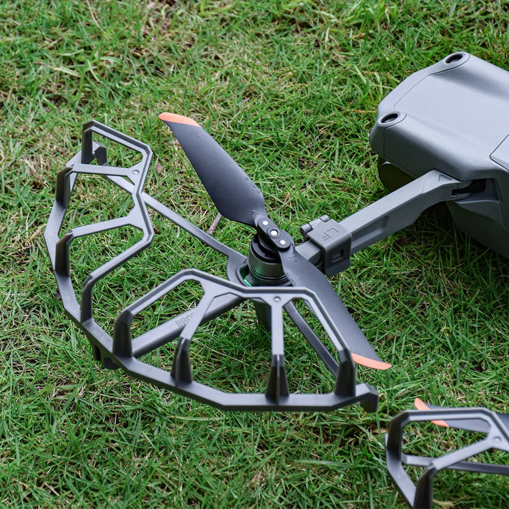 Grey ABS propeller blade guard ring for DJI Mavic Air 2 and Air 2S drones, showing semi-enclosed design.