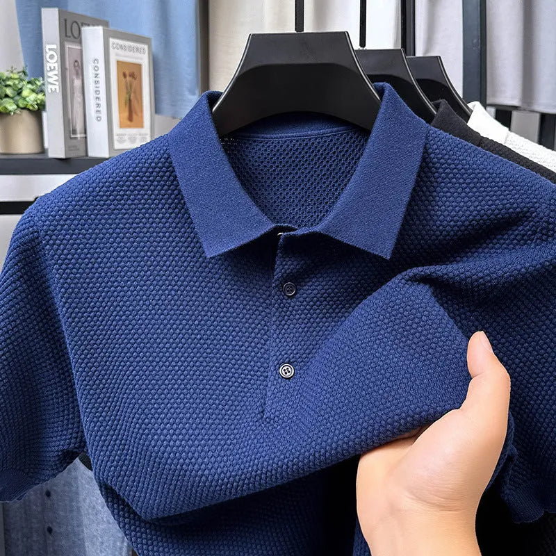 Loose fit short sleeve cotton pullover sweater available in six colours with sizing from M to 4XL