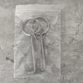 Two alloy wrench tools from a portable family maintenance set on a plain background.