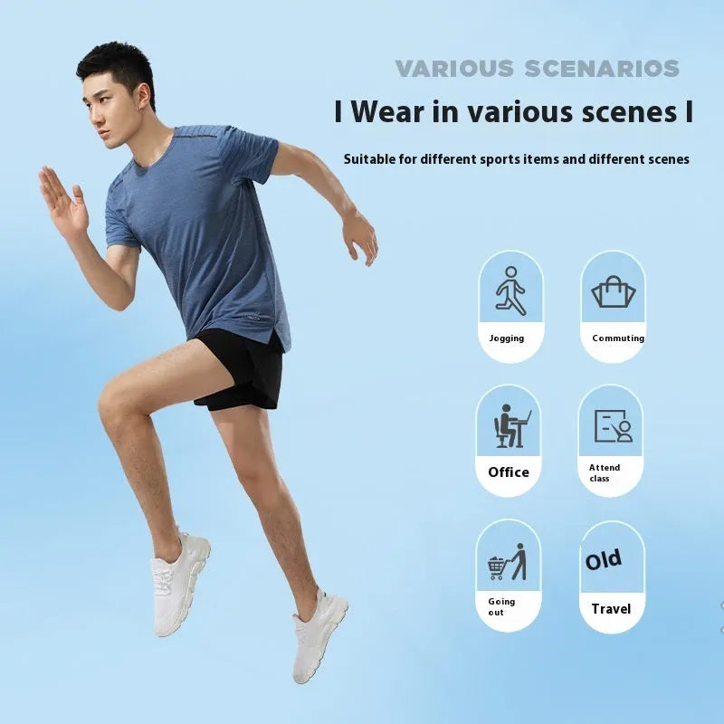 Men's black polyester basketball shorts with low-waist elasticated waistband laid flat