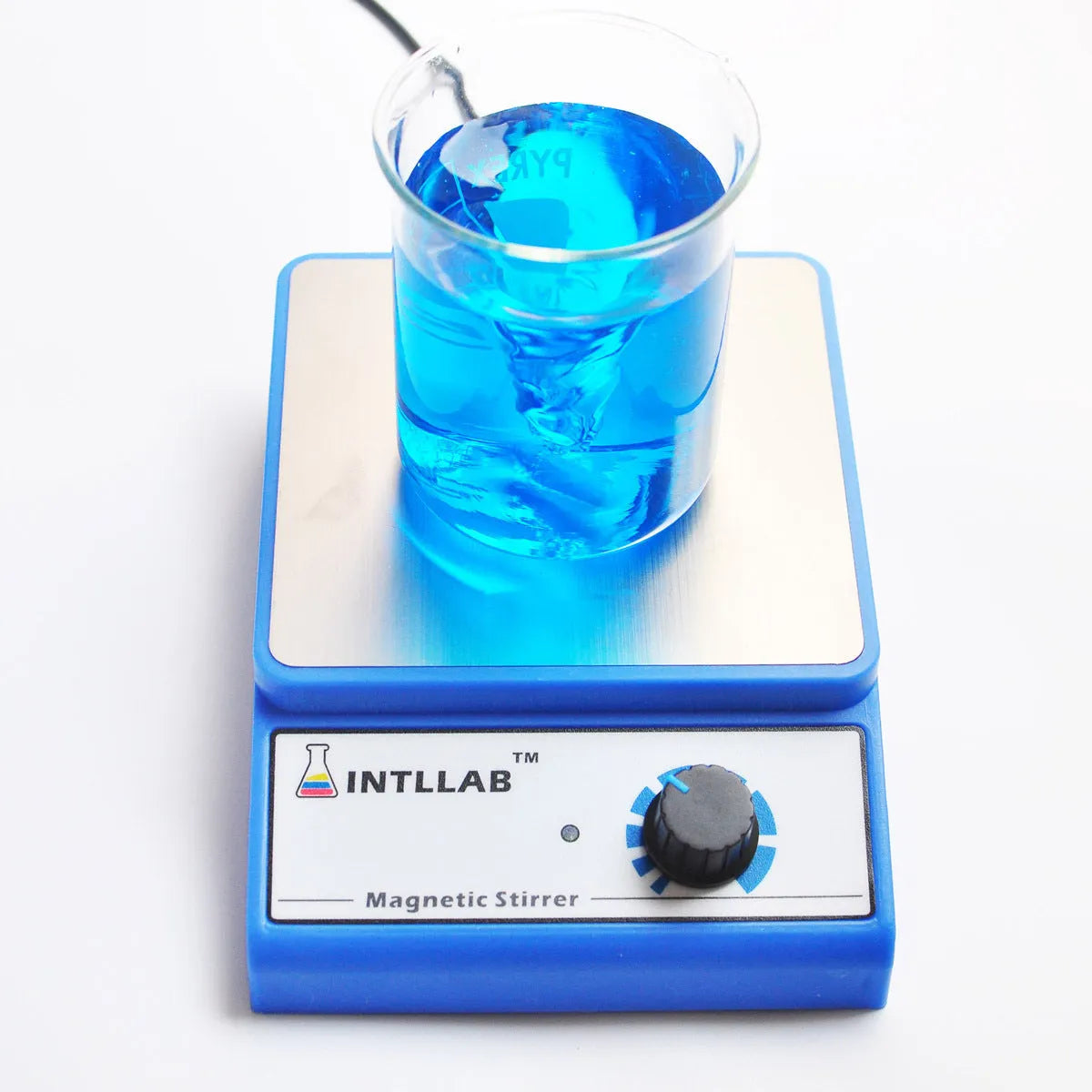 Laboratory magnetic stirrer with 130x130mm work table, ABS and 316 stainless steel, 3000ml capacity.