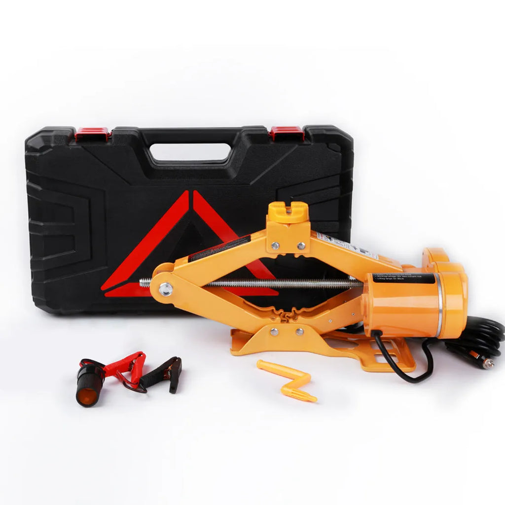 Electric car jack maintenance kit with hydraulic construction and control unit