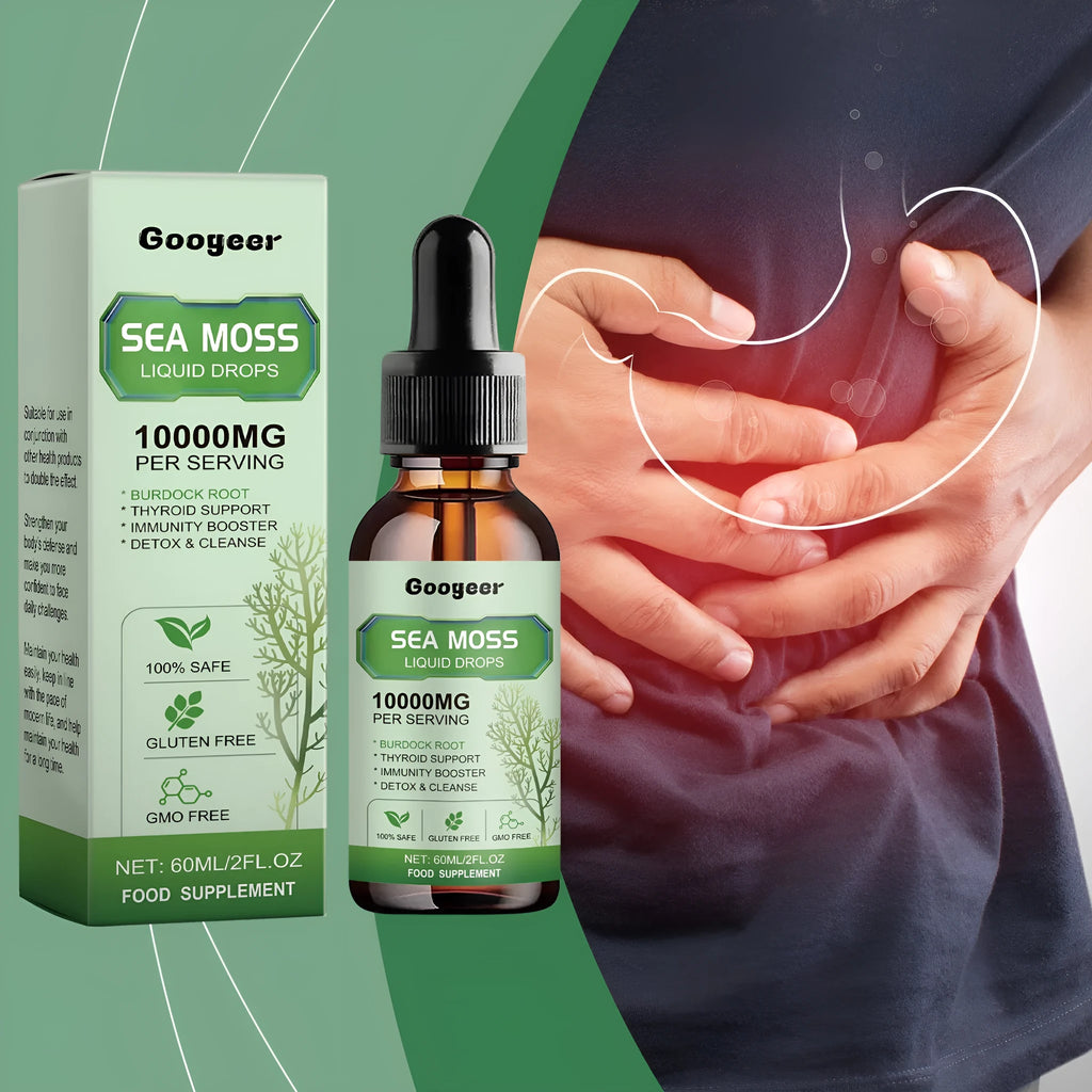 Googeer Sea Moss liquid drops body treatment bottle 60ml capacity