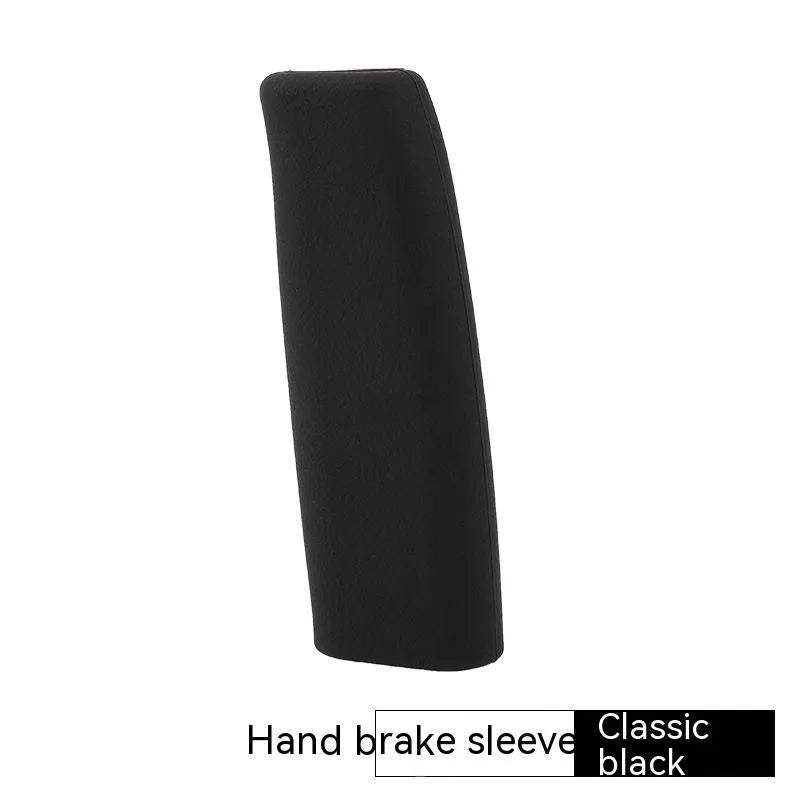 Universal silicone handbrake sleeve in black, grey, beige, red, and blue colour options
