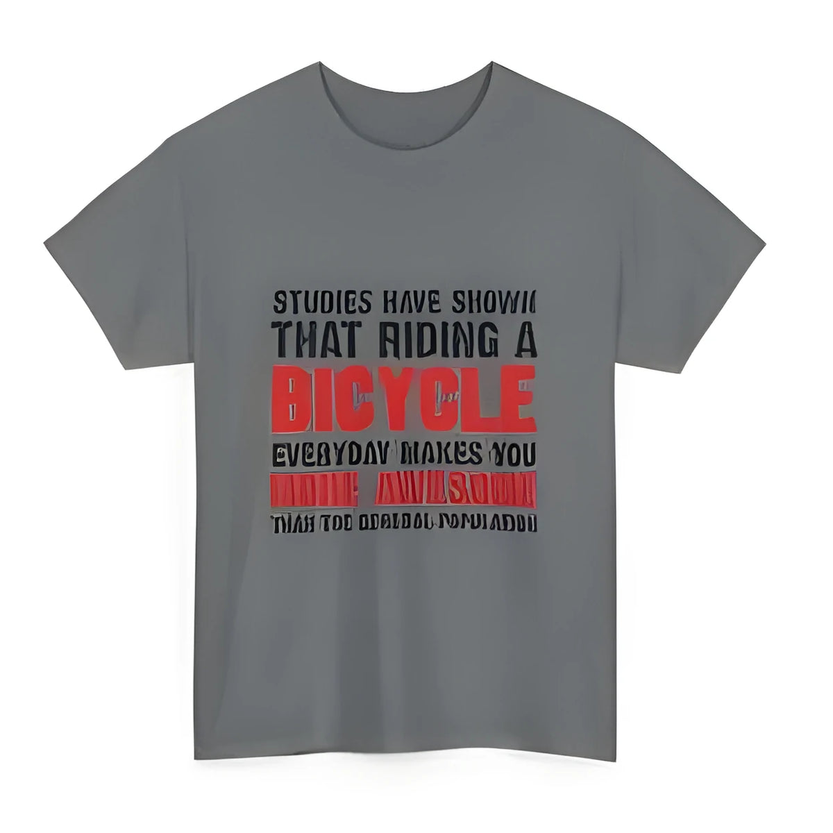 Grey women's cotton T-shirt with printed pattern and short sleeves