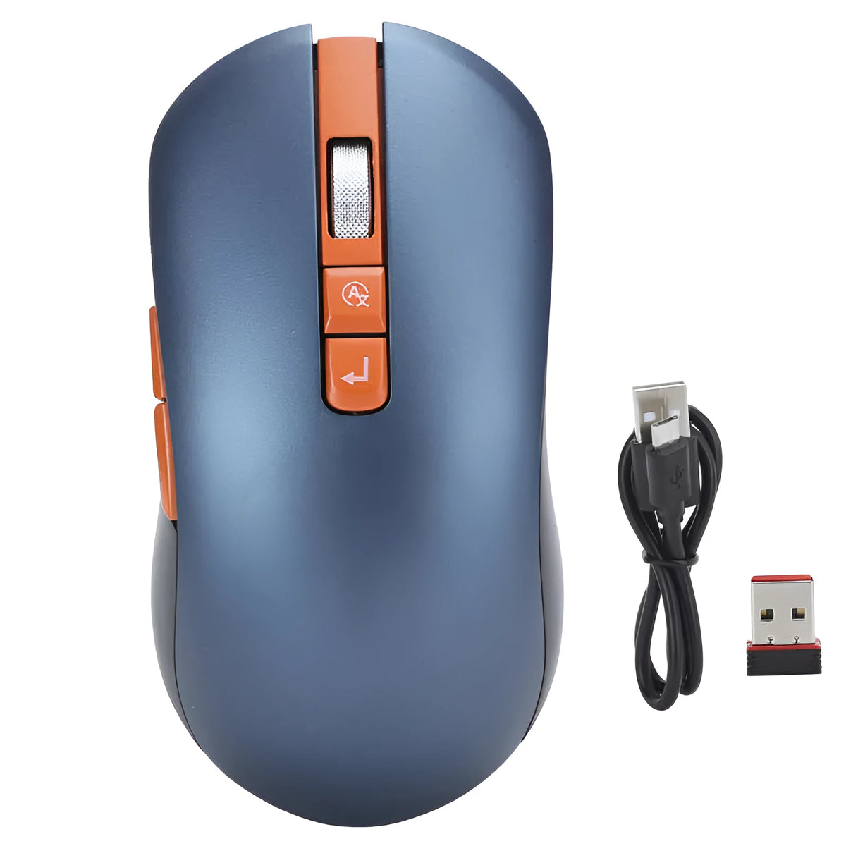 V8 wireless rechargeable voice mouse with Bluetooth, 2.4 GHz, seven buttons, finger style, Premium Edition.
