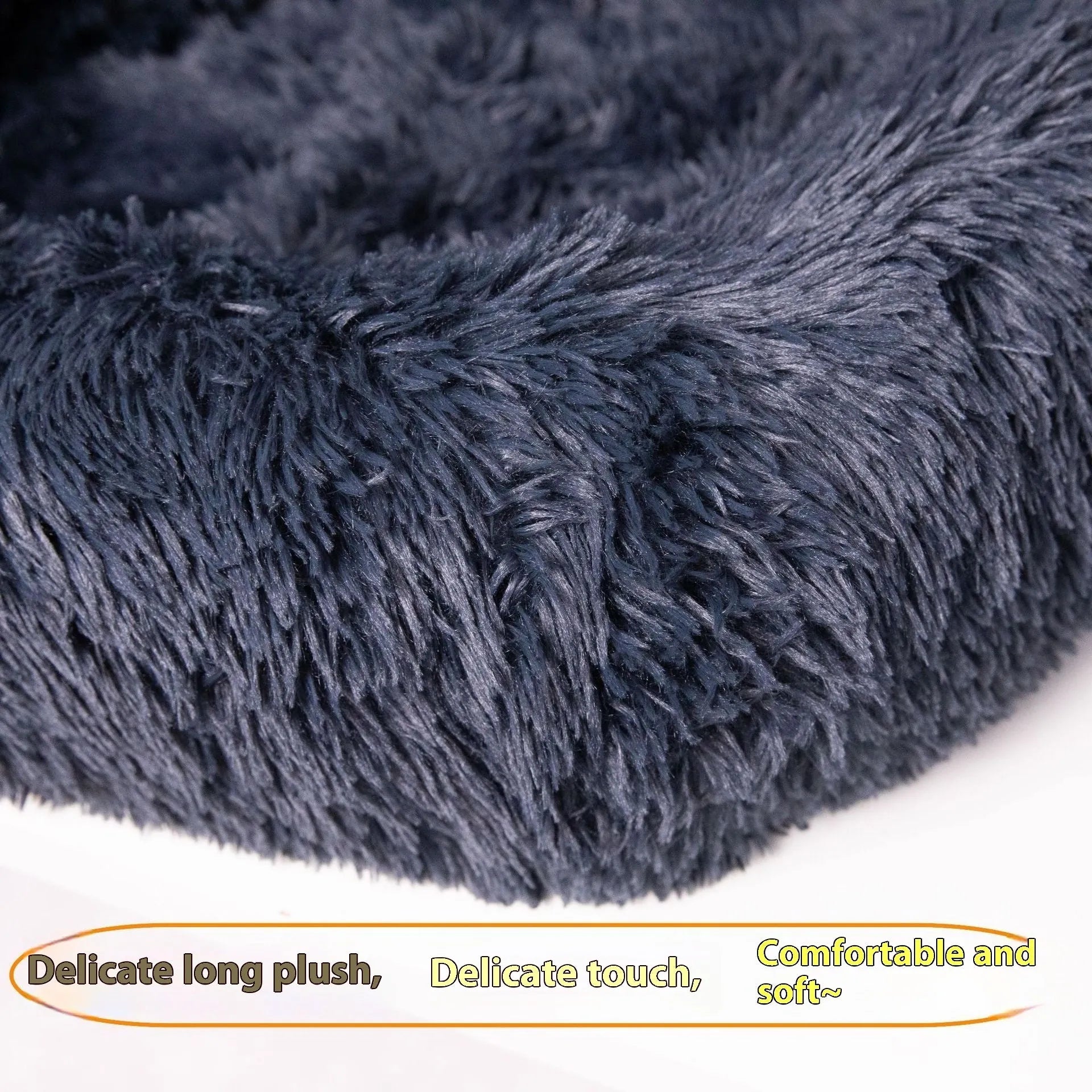 Winter thickened thermal pet mat for vehicle seats in dark grey or beige colours