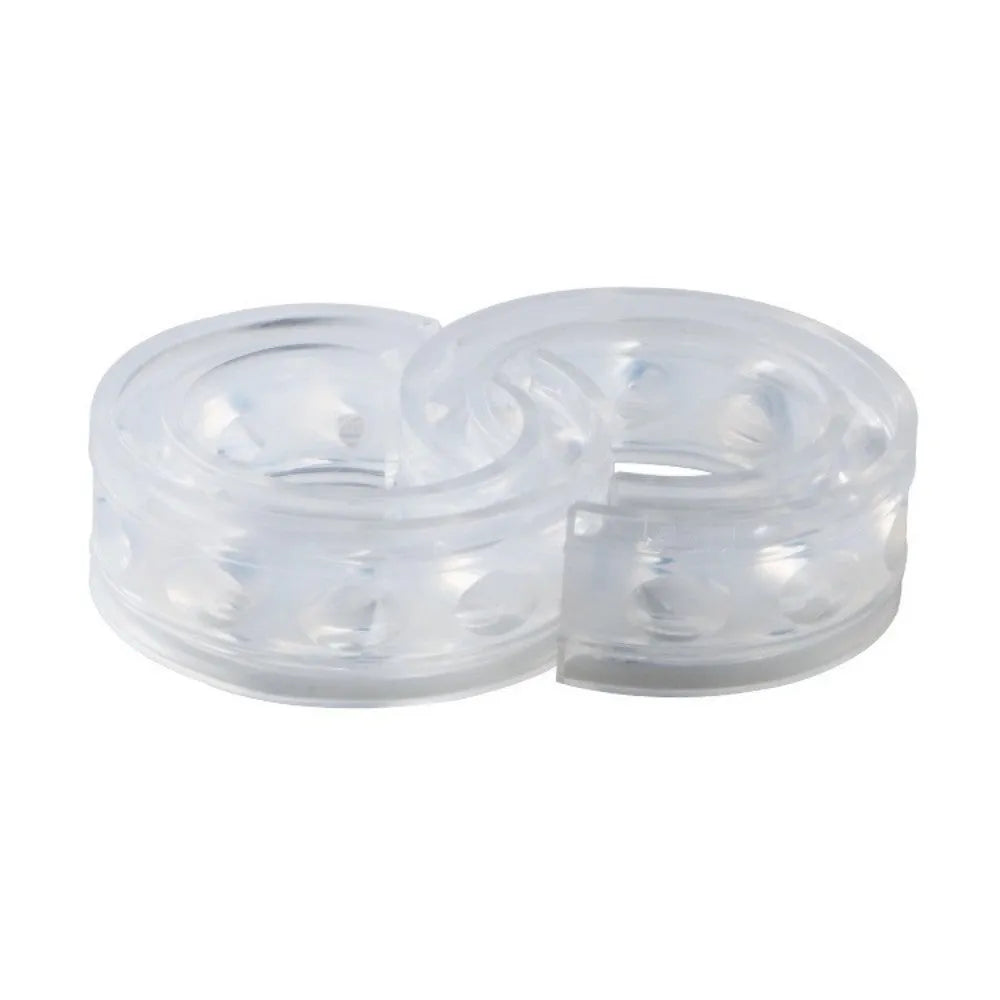 Transparent rubber shock absorber buffers for car suspension springs in six different sizes