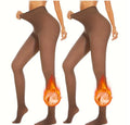 Anti-snagging warm outerwear leggings showing different style options with wool lining