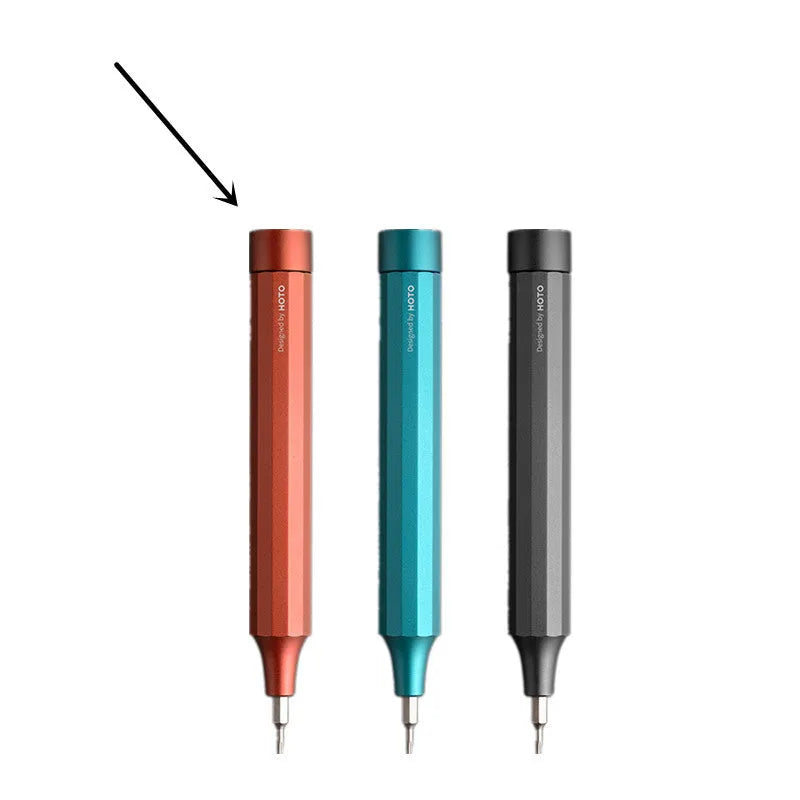 24-in-1 aluminium magnetic screwdriver set for electronics repair in black, green, or red.