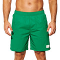 Men's quick-drying nylon beach shorts in solid colours with straight leg opening