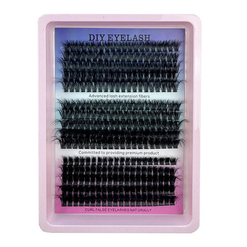 Creative large capacity messy false eyelashes mixed set in storage box with high imitation material
