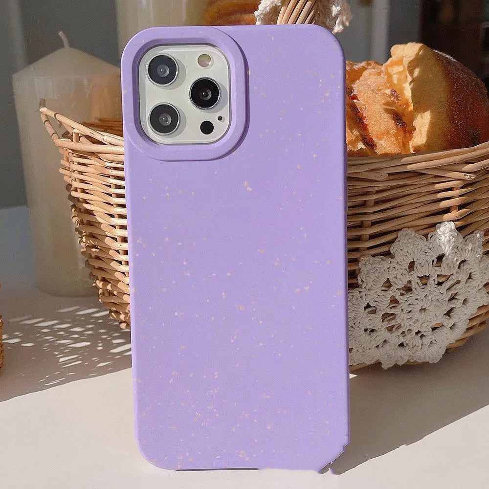Biodegradable wheat straw protective phone case for Apple iPhone 14 Pro Max in multiple colours