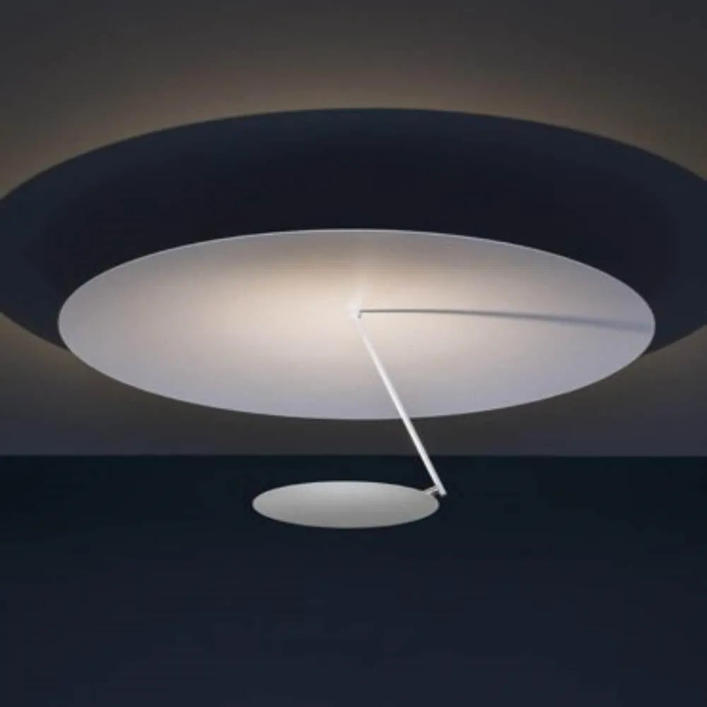 Iron art chandelier ceiling lamp with 50cm diameter in white or white gold finish