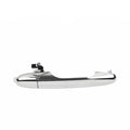 Black plastic replacement door handle for Fiat 500 car.