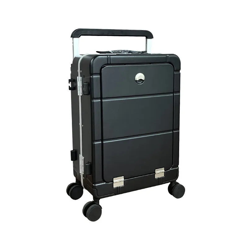 20-inch front opening suitcase with dry wet separation compartments in multiple colours