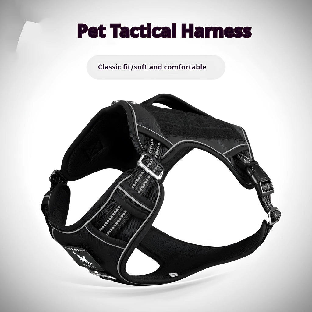 Tactical working dog chest strap harness in Oxford cloth with multiple colour options