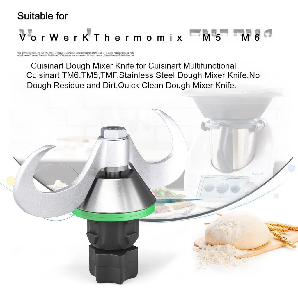 Thermomix TM5 TM6 ceramic blade stainless steel dough knife accessory
