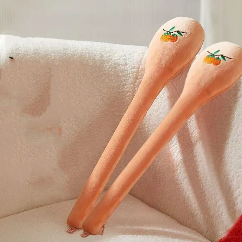 48 cm long health massage back pounding percussion therapy stick with meridian flap.