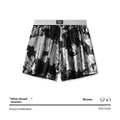Men's reflective silver woven underwear with loose fit for sports activities
