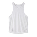 Men's black and white sleeveless nylon vest with stretch fabric in sizes M to XXXL