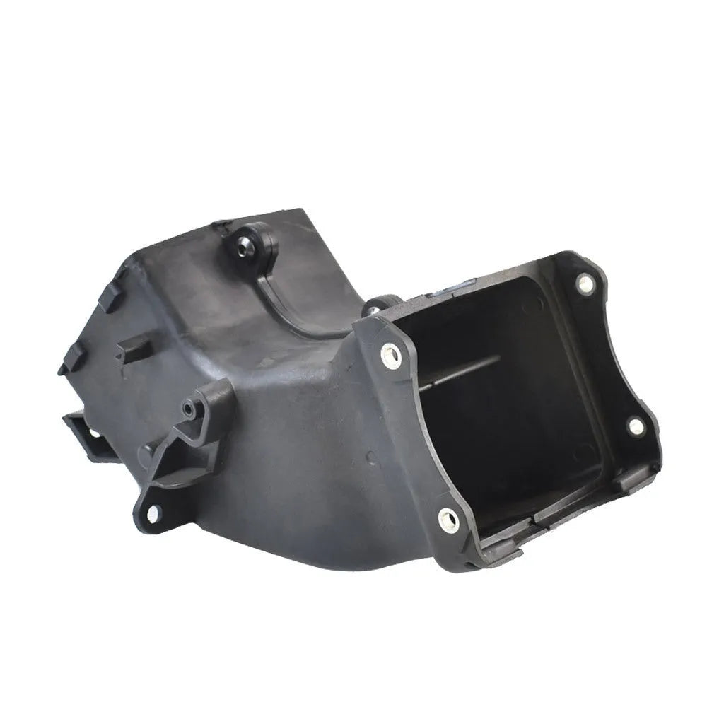 Black motorcycle ventilation pipe for Yamaha models measuring 280mm long by 170mm wide by 160mm high