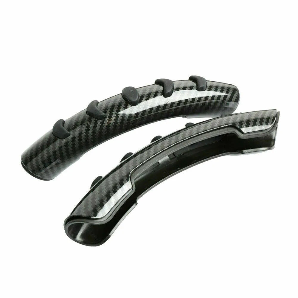 Carbon fibre black steering wheel anti-slip sleeve for 38cm diameter universal fit