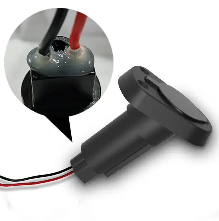 Stainless steel yacht anchor light ring lamp socket with wires for marine boat lighting installation