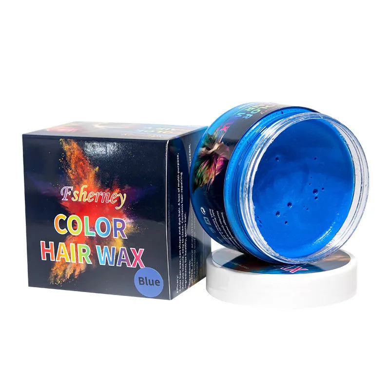 120g hair styling clay container in multiple colour options with strong hold formula