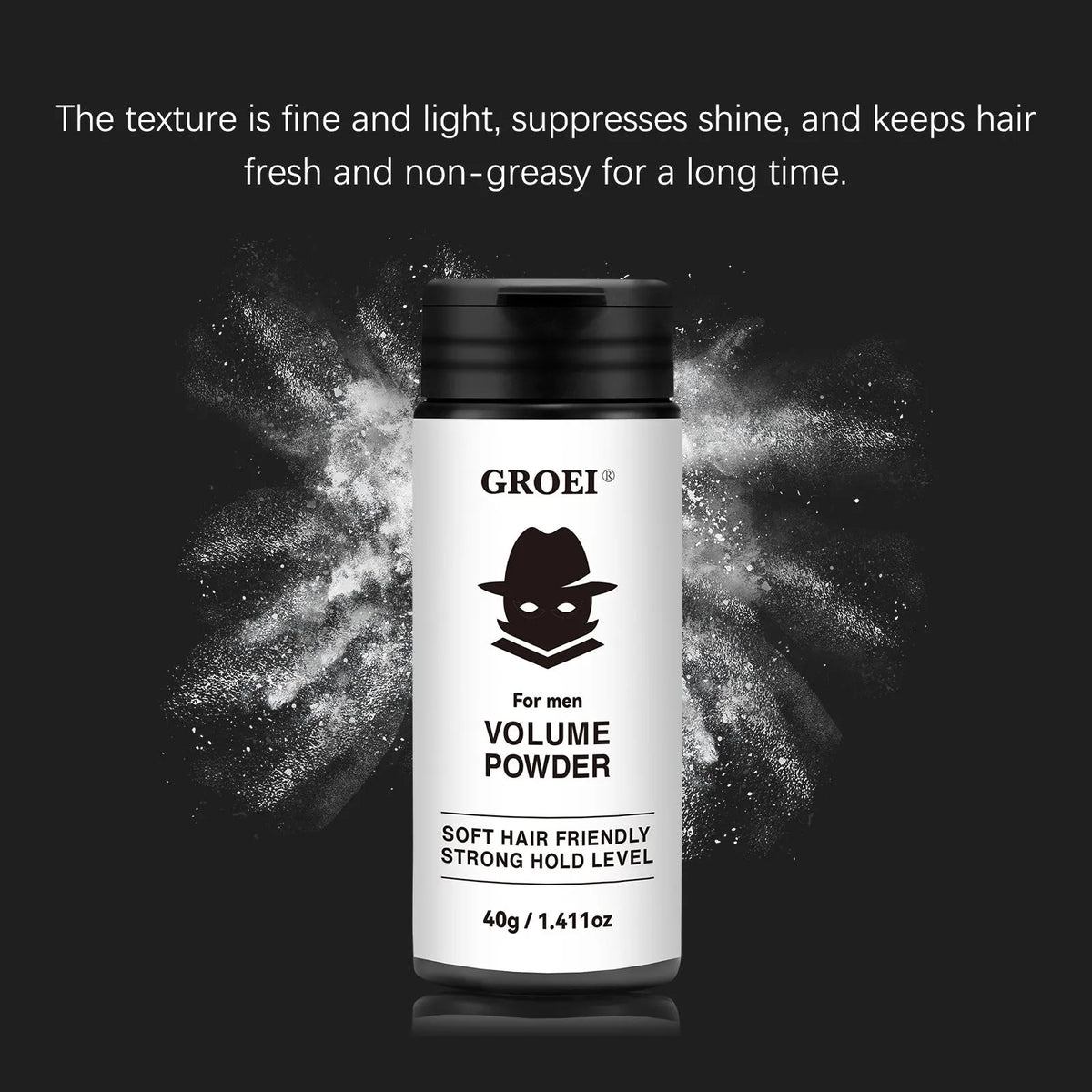 40g disposable hair styling powder in packaging for oil control and fluffy texture management