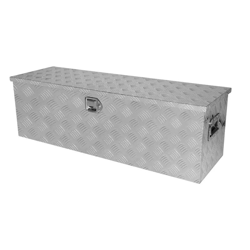 26-inch black aluminium alloy toolbox with T-casting construction